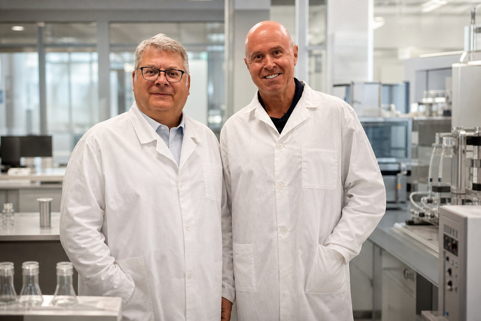 The Mission 1o2 founders in the lab
